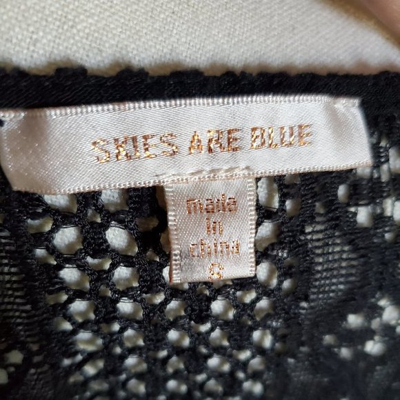 Skies Are Blue Boho embroidered top Sm - Picture 10 of 10